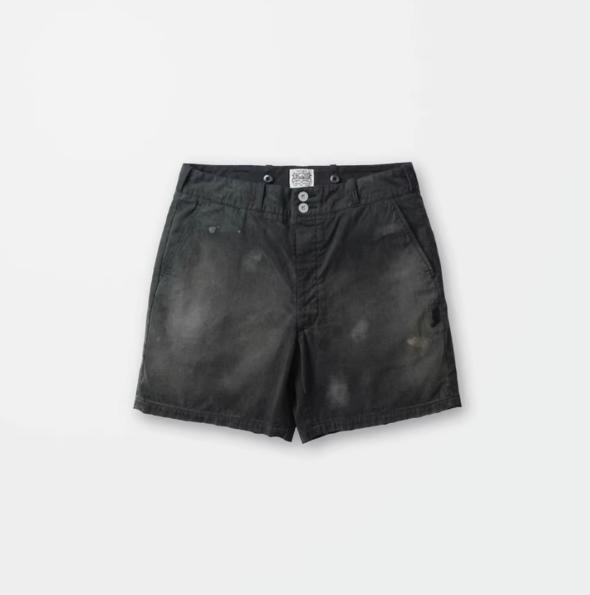MADNESS VINTAGE WORK SHORTS 水洗泼墨休闲短裤